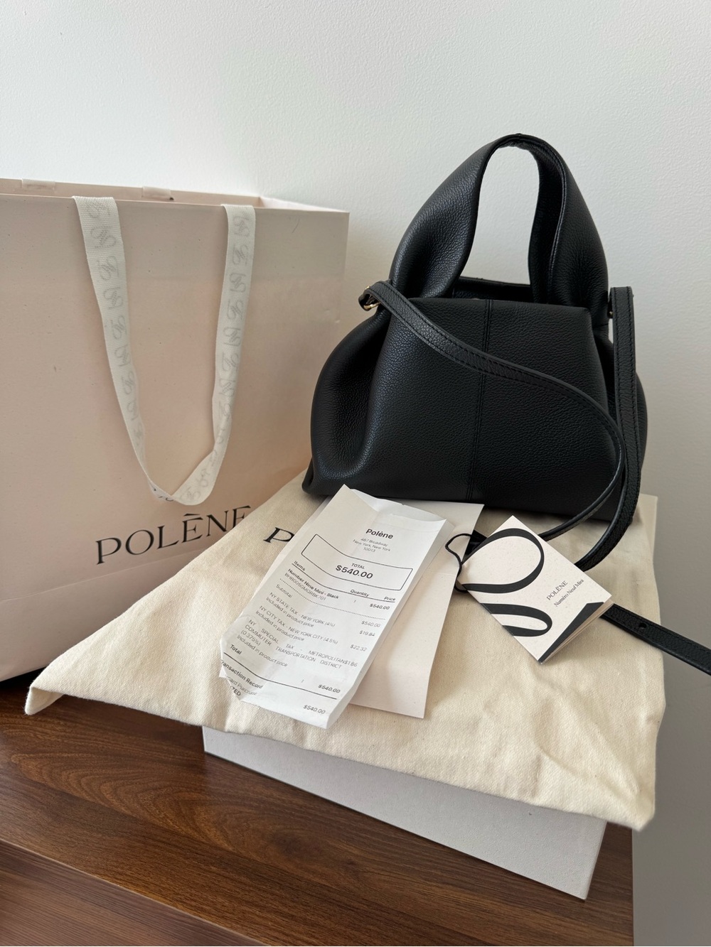 Polène Black Mini Shoulder & Top-Handle Bag